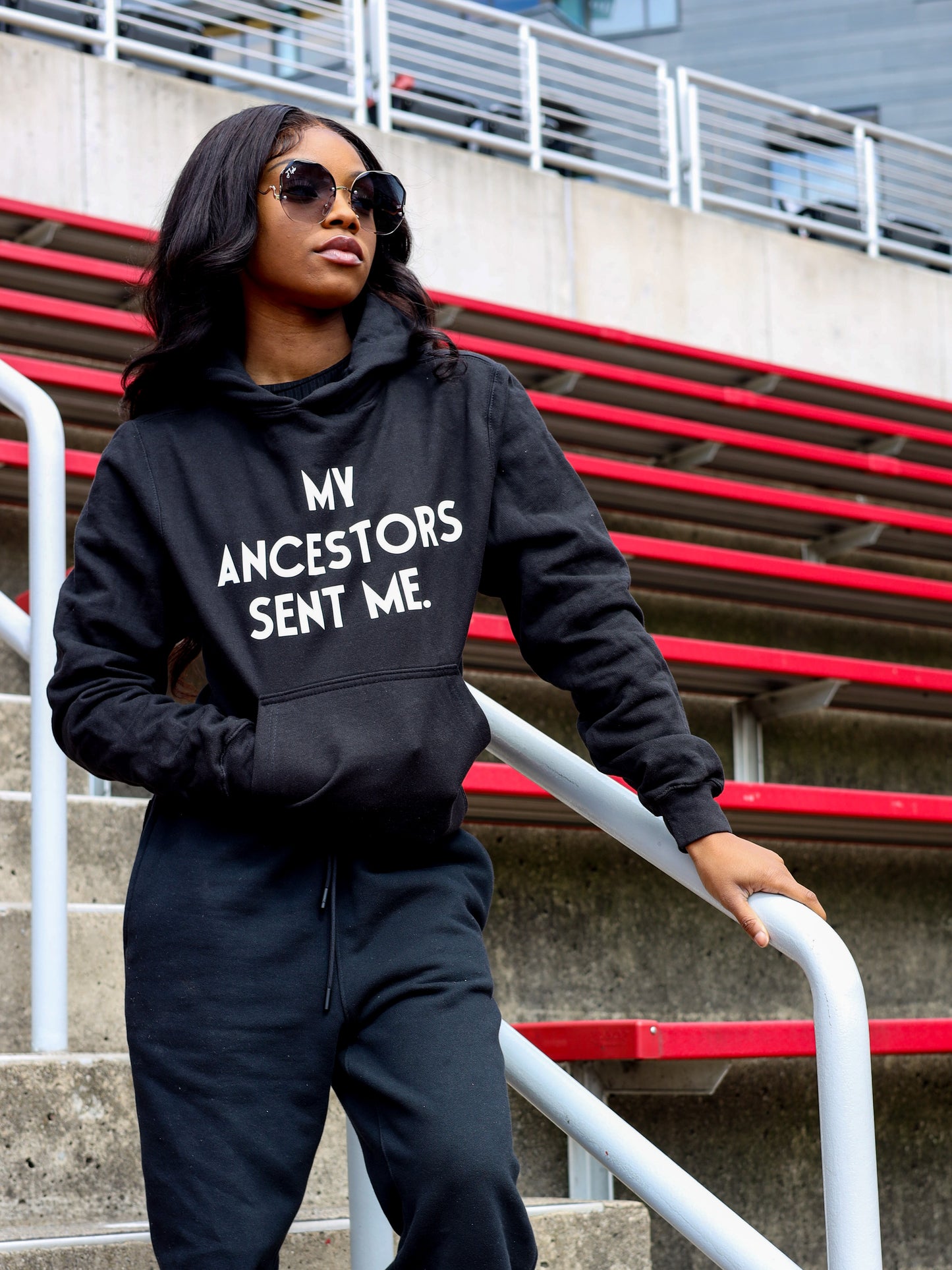 My Ancestors Sent Me. Black Hoodie